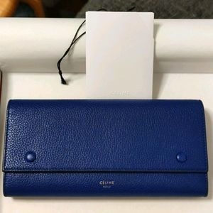 Celine large flap multifunction wallet